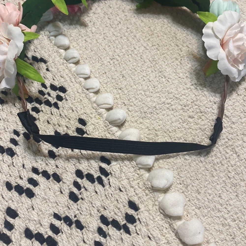 Floral and Seashell Headband Boho Bohemian